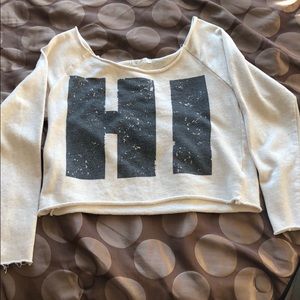 Off the shoulder crop top